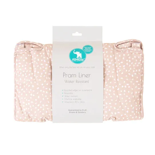 All4Ella - Pram Liner Beige Dots