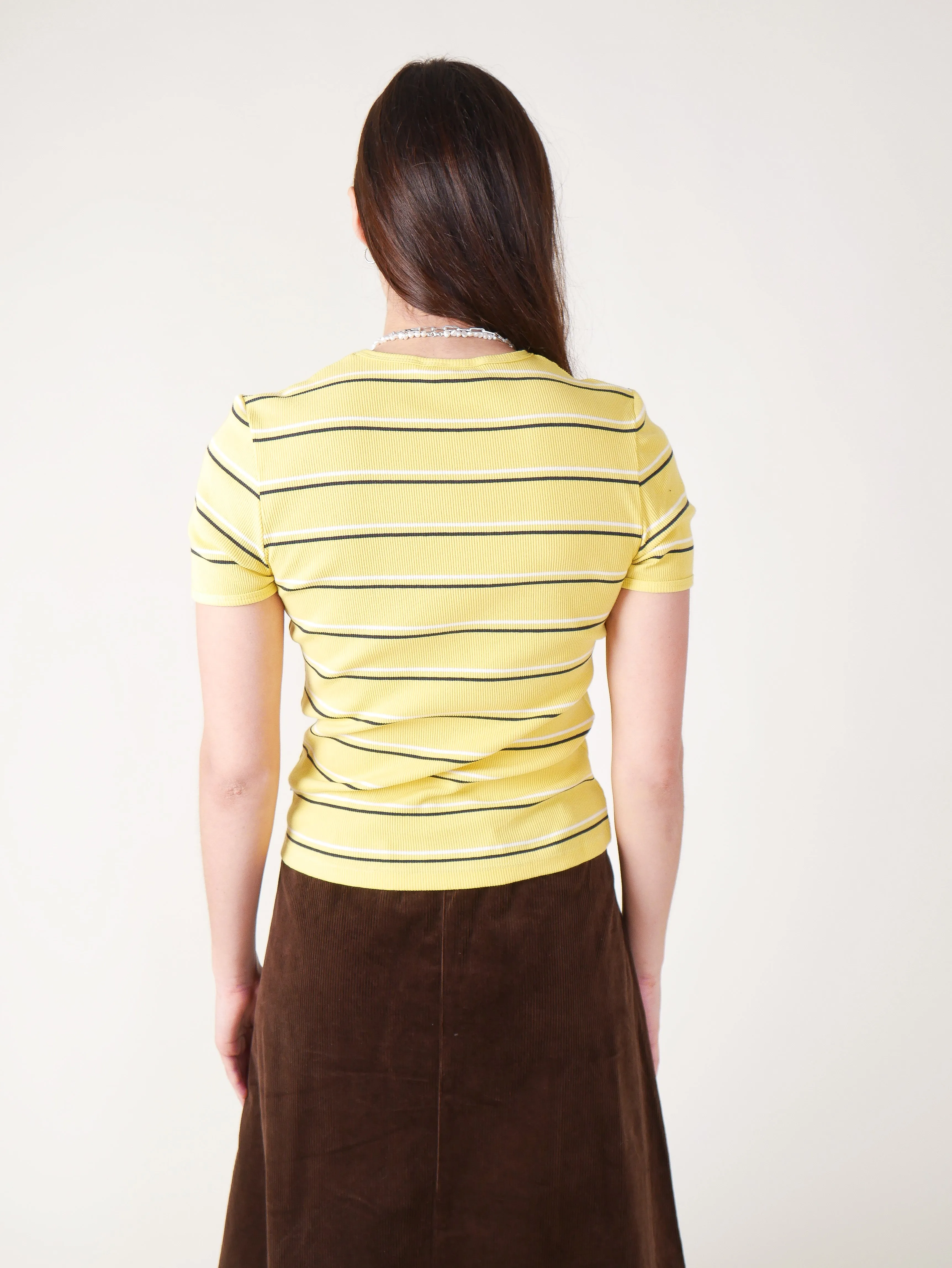 Baby Rib T-Shirt - Sun Stripe Yellow