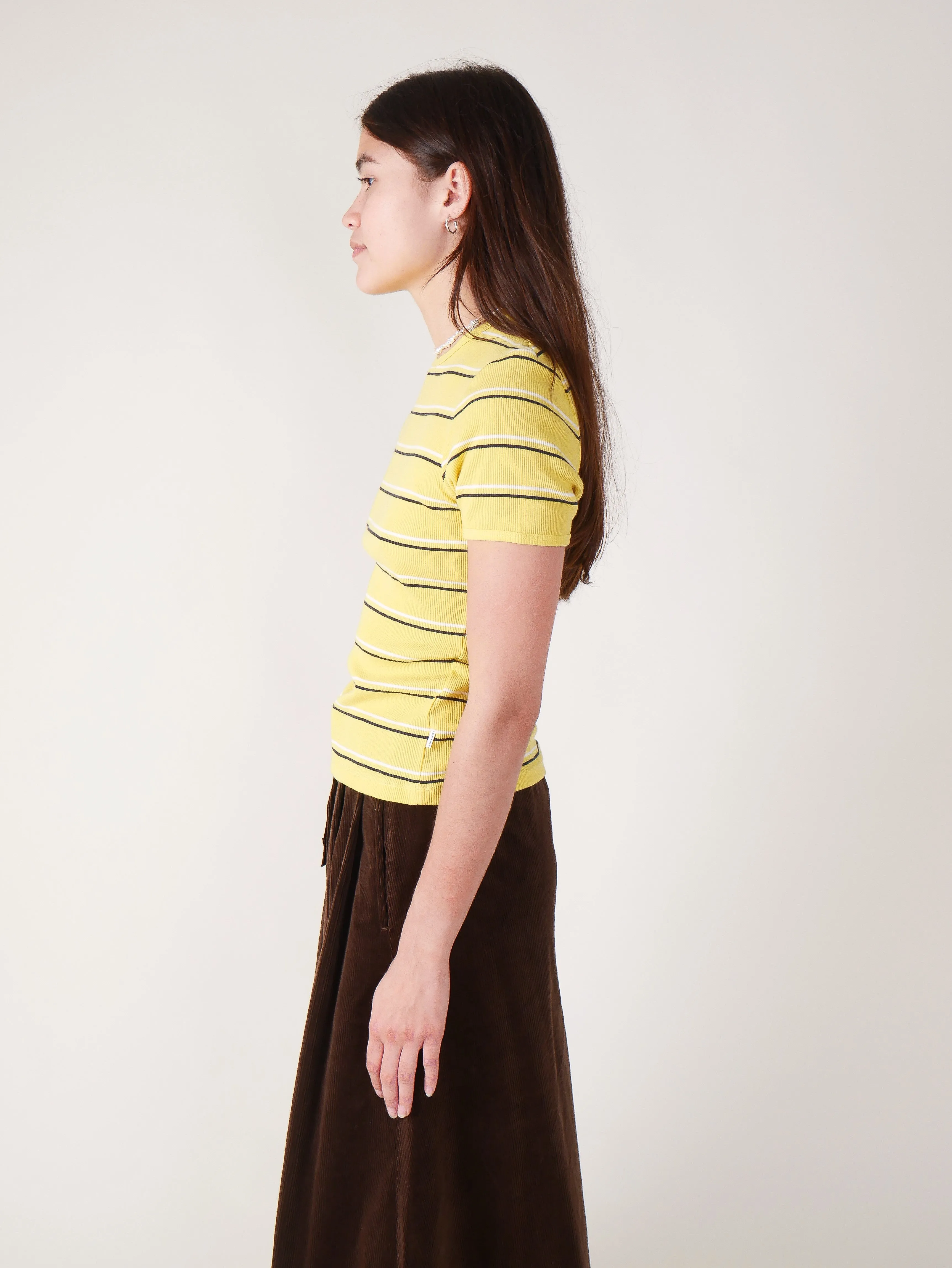 Baby Rib T-Shirt - Sun Stripe Yellow
