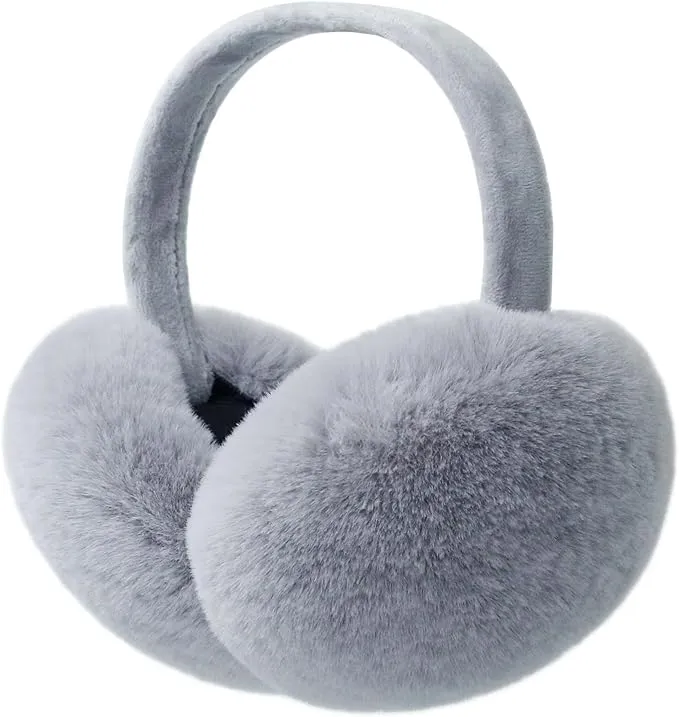 Beige Faux Fur Winter Style Ear Muffs