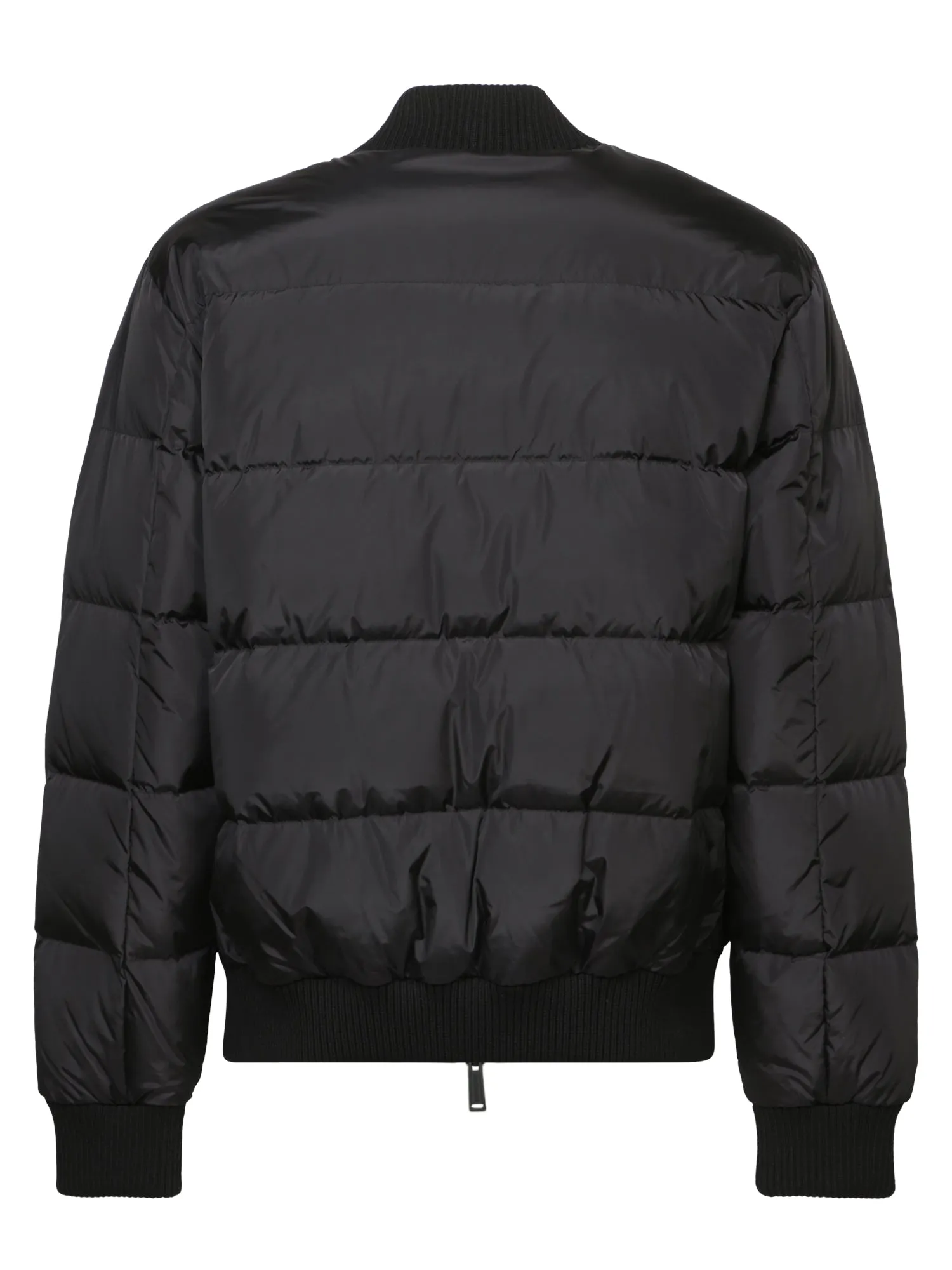 Black Puff Logo Bomber Jacket