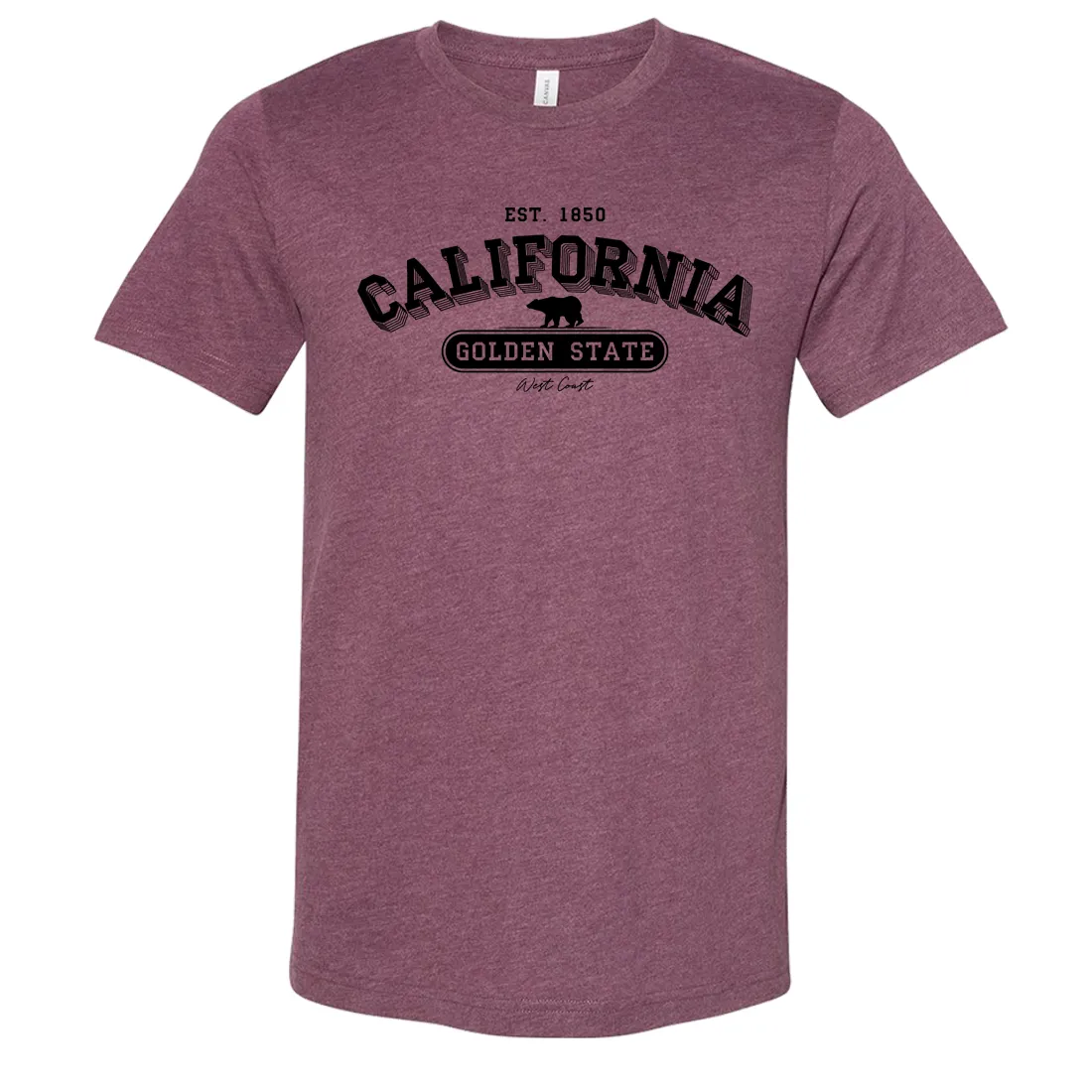 California Golden State 1850 Asst Colors Sueded Tee