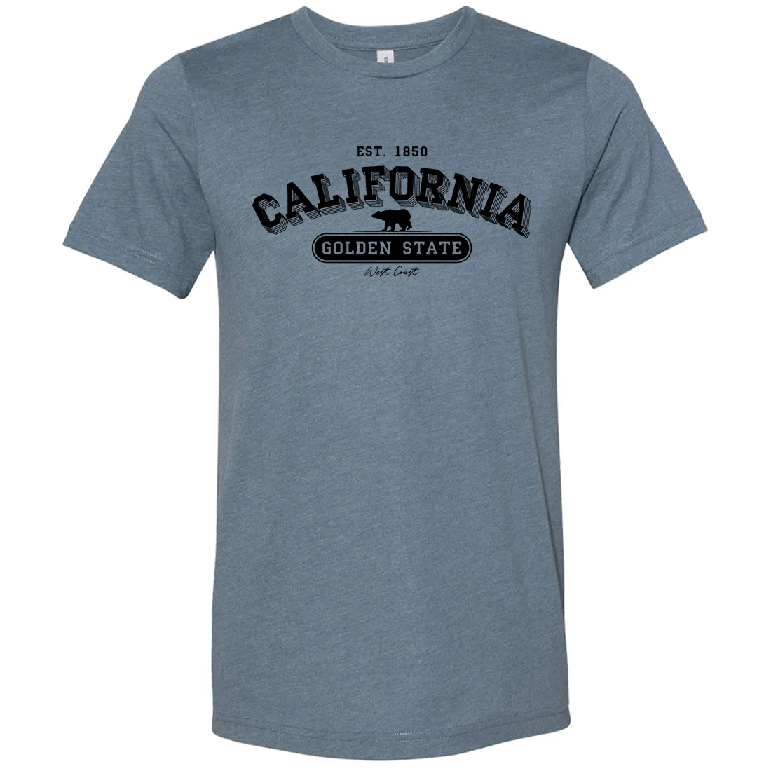 California Golden State 1850 Asst Colors Sueded Tee