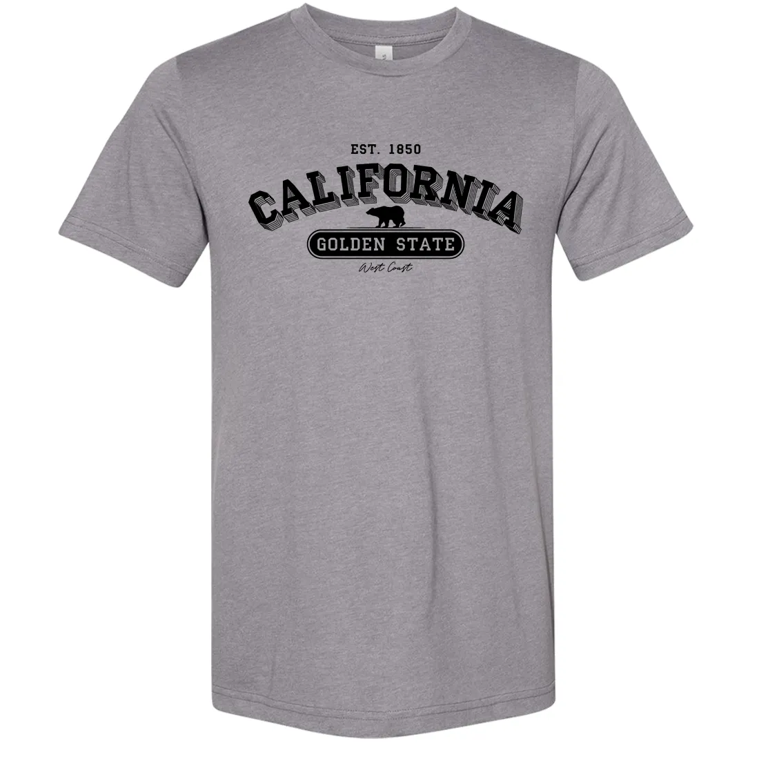 California Golden State 1850 Asst Colors Sueded Tee