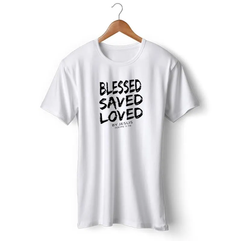 Christian T-Shirt <br> Blessed By Jesus