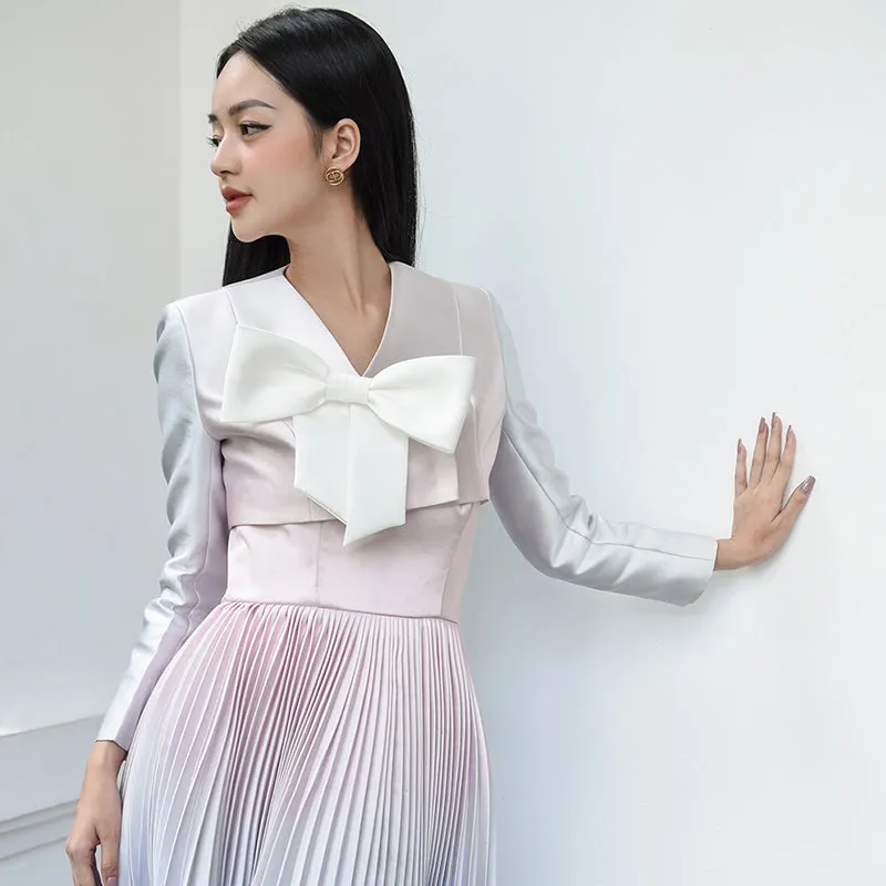 Early Spring 2023 new gradient long-sleeved jacket   tube top dress- Celia Regina