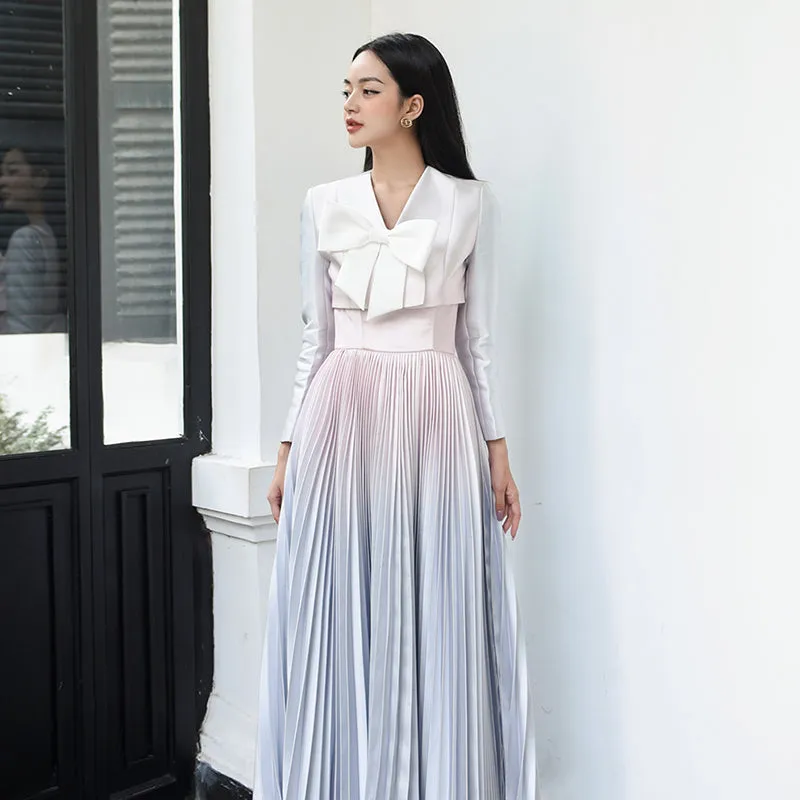 Early Spring 2023 new gradient long-sleeved jacket   tube top dress- Celia Regina