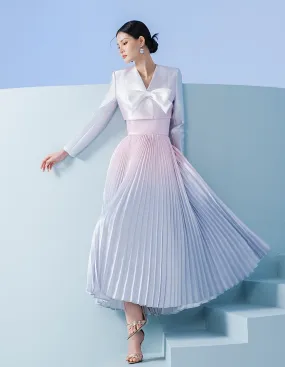 Early Spring 2023 new gradient long-sleeved jacket   tube top dress- Celia Regina