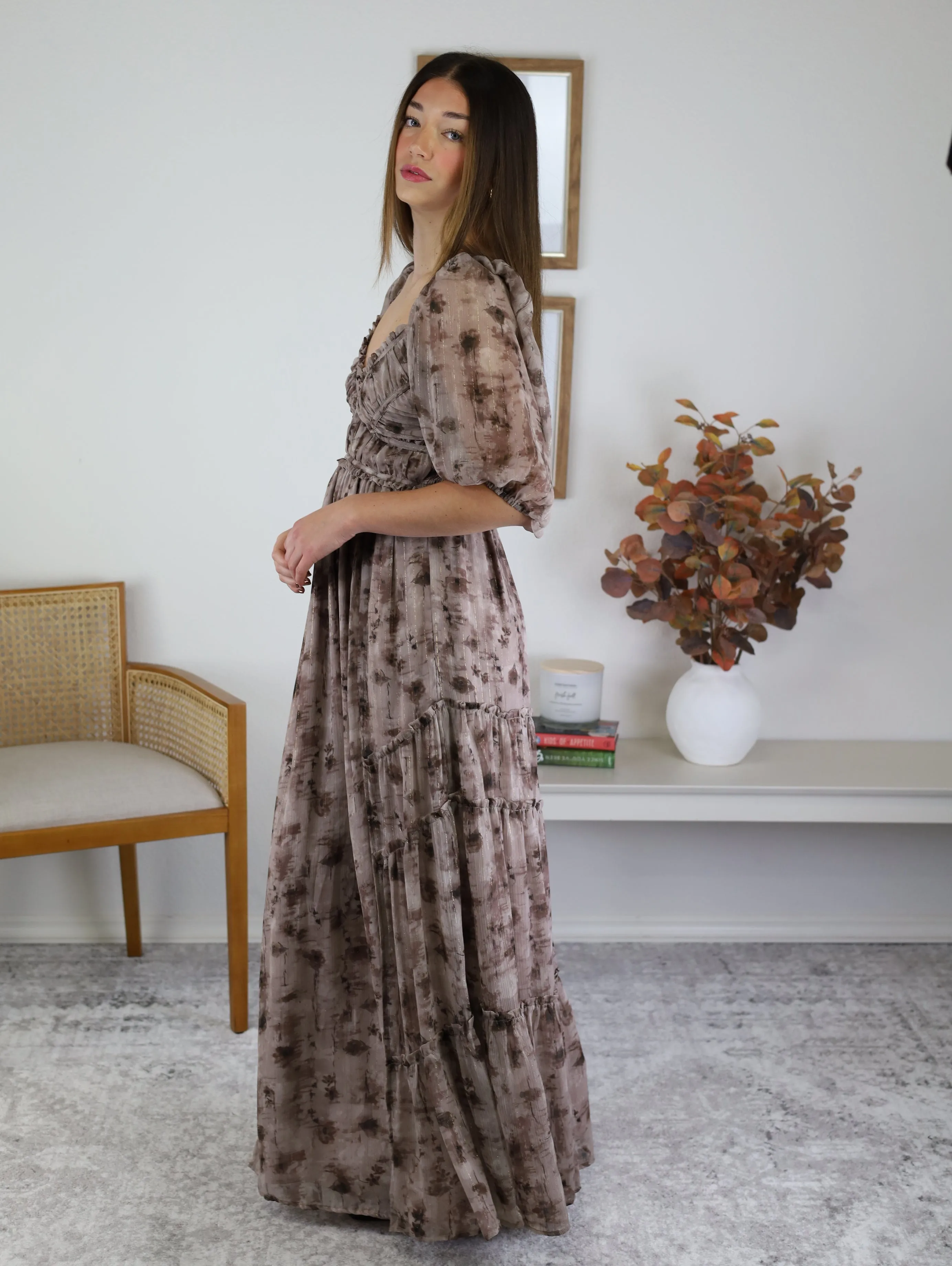 Eileen Floral Print Maxi Dress