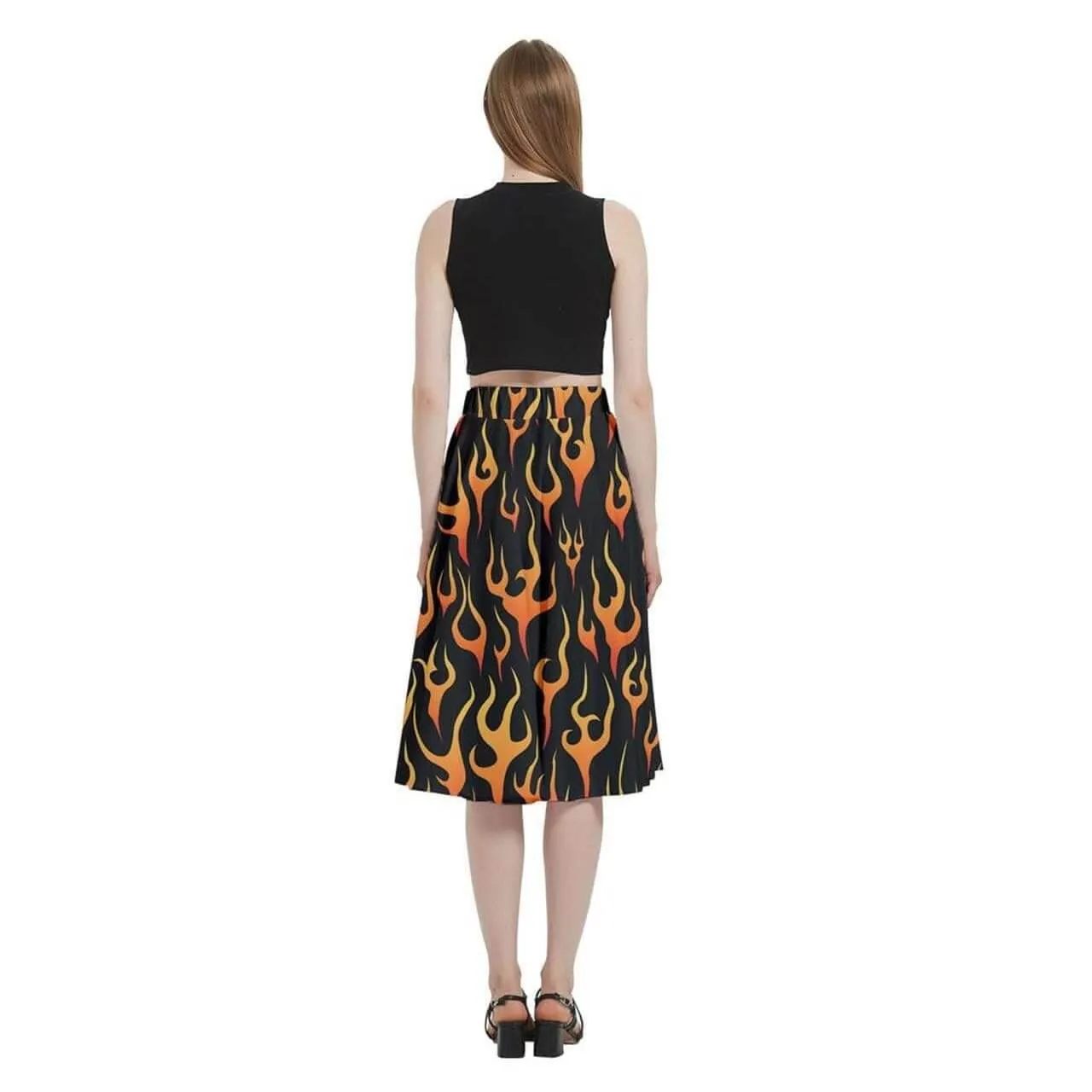 Flames Full Circle Skirt