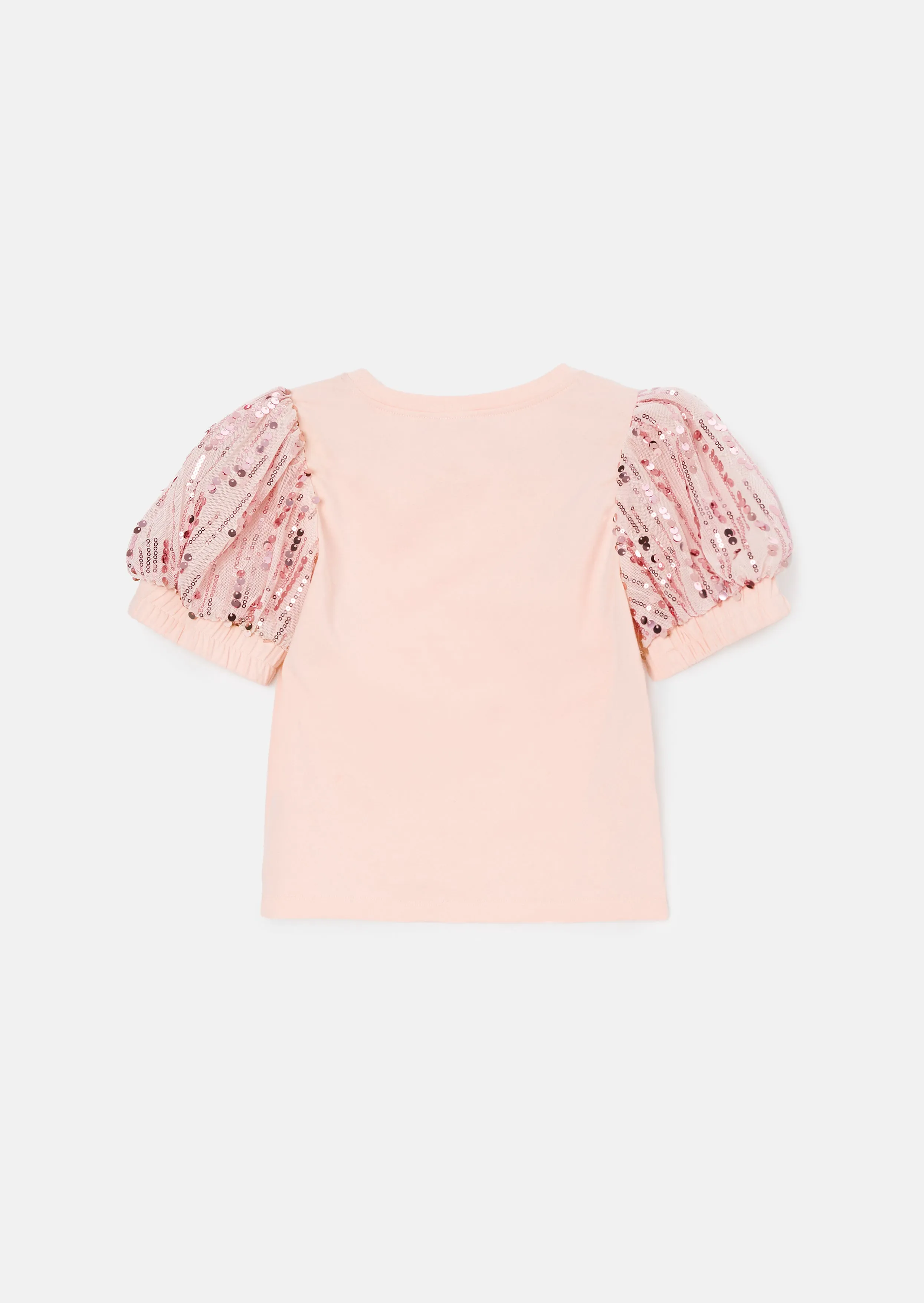 Freya Pink Sequin Sleeve Tee