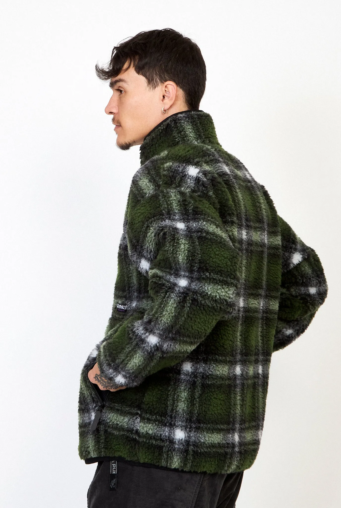 GRAMICCI Plaid Sherpa Jacket