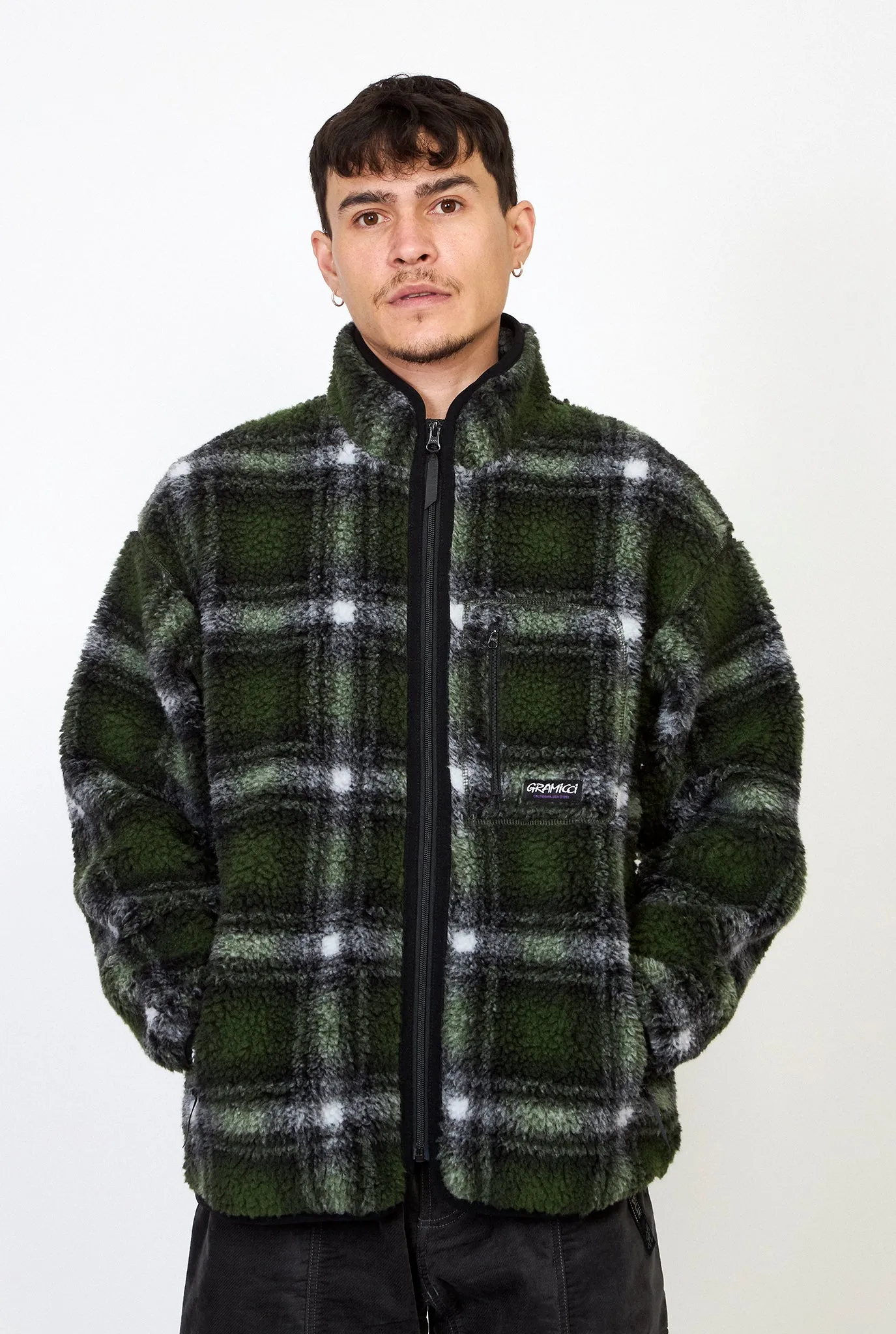 GRAMICCI Plaid Sherpa Jacket