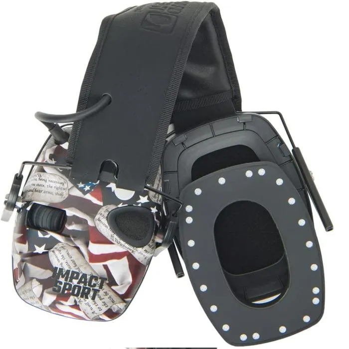 Honeywell Howard Leight R-02546 Impact Sport Electronic Shooting Earmuff with Bluetooth, 2nd Amendment, Small, Box of 2