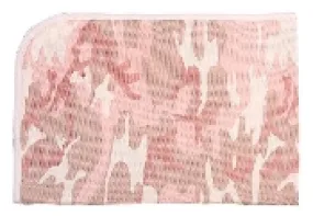Infant Pink Camouflage Receiving Blanket