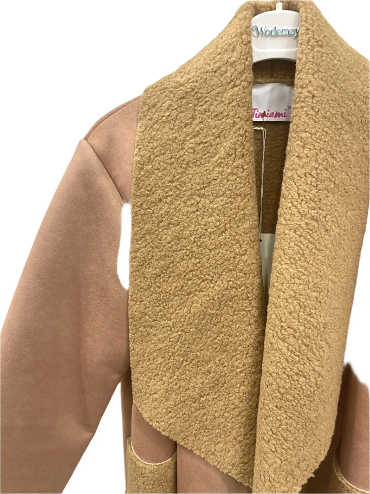 Italian Coat With Teddy Lining And Shawl Collar One Size