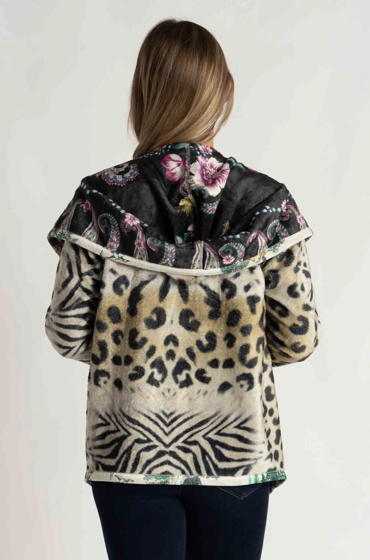 Johnny Was - Joan Reversible Sherpa Jacket in Camino