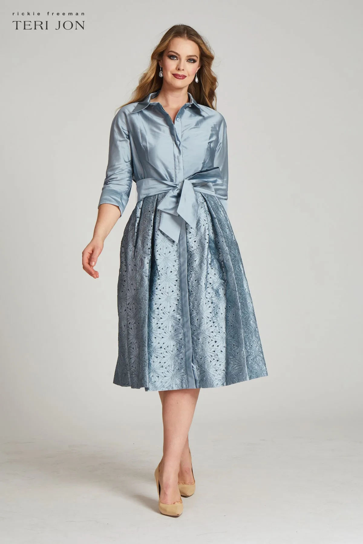 Lazercut Skirt Shirt Dress