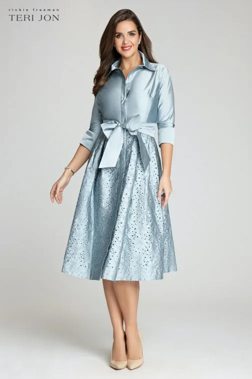 Lazercut Skirt Shirt Dress