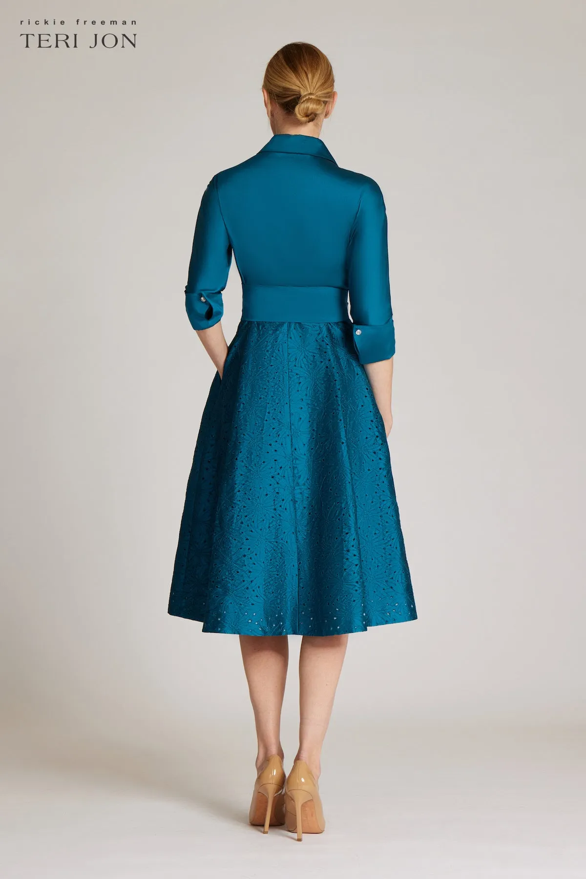 Lazercut Skirt Shirt Dress