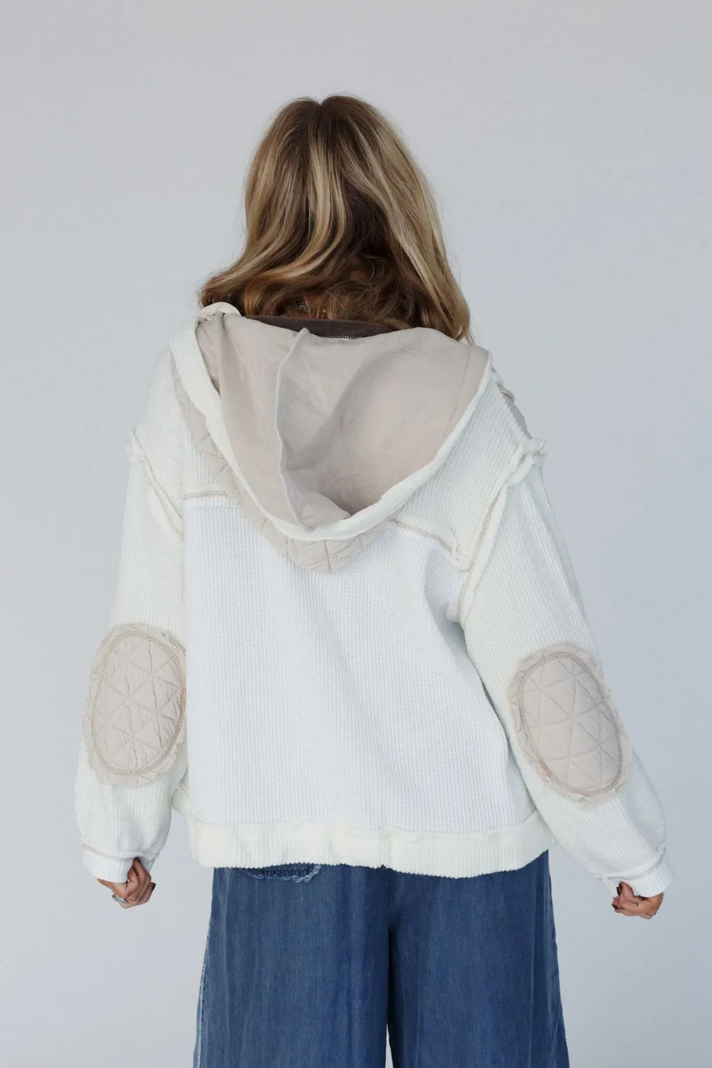 Leighton Button Up Jacket - Cream