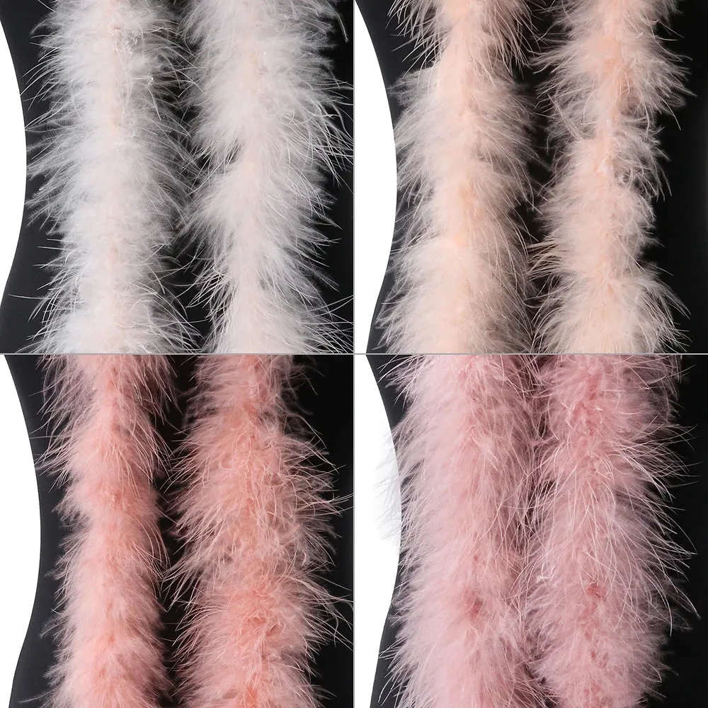 Marabou Turkey Feathers Boa Shawl