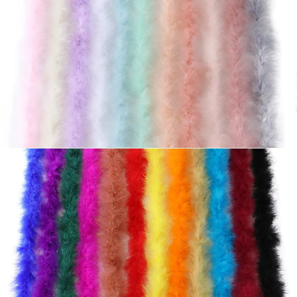 Marabou Turkey Feathers Boa Shawl