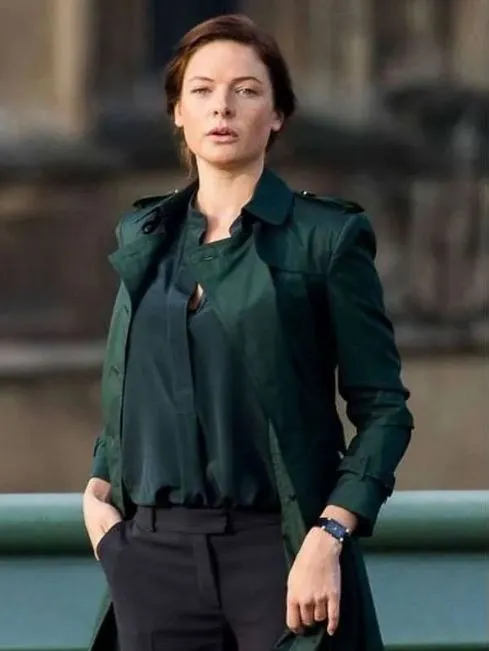 Mission Impossible 5 Rogue Nation Rebecca Ferguson Green Coat