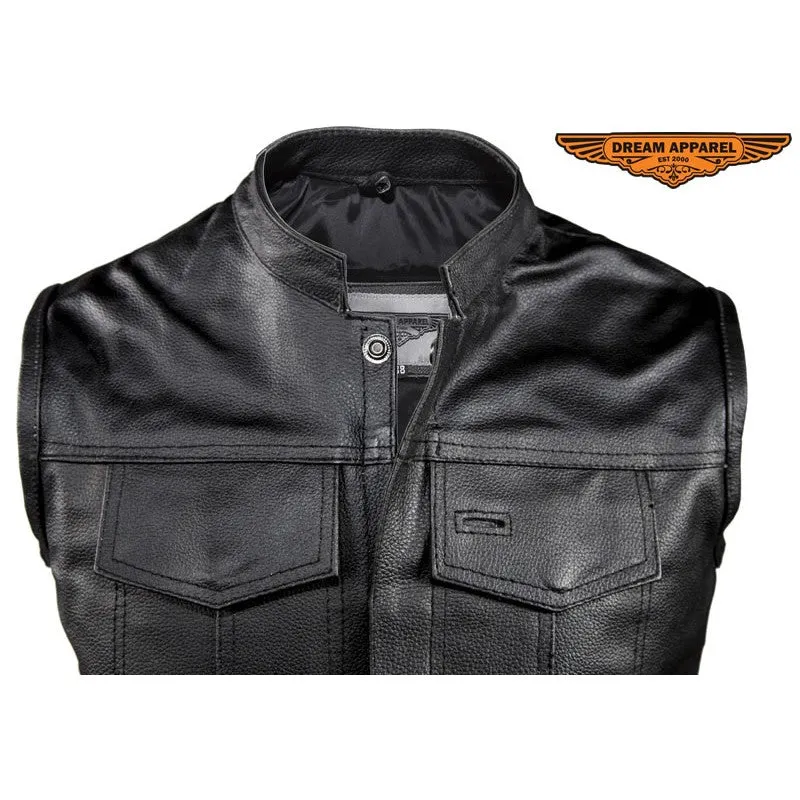 Motorcycle Club Vest With Gun Pocket