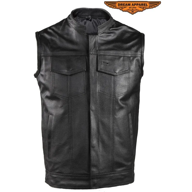 Motorcycle Club Vest With Gun Pocket