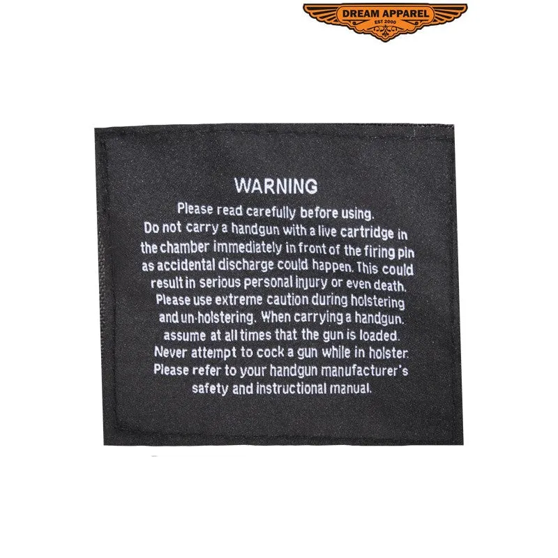 Motorcycle Club Vest With Gun Pocket