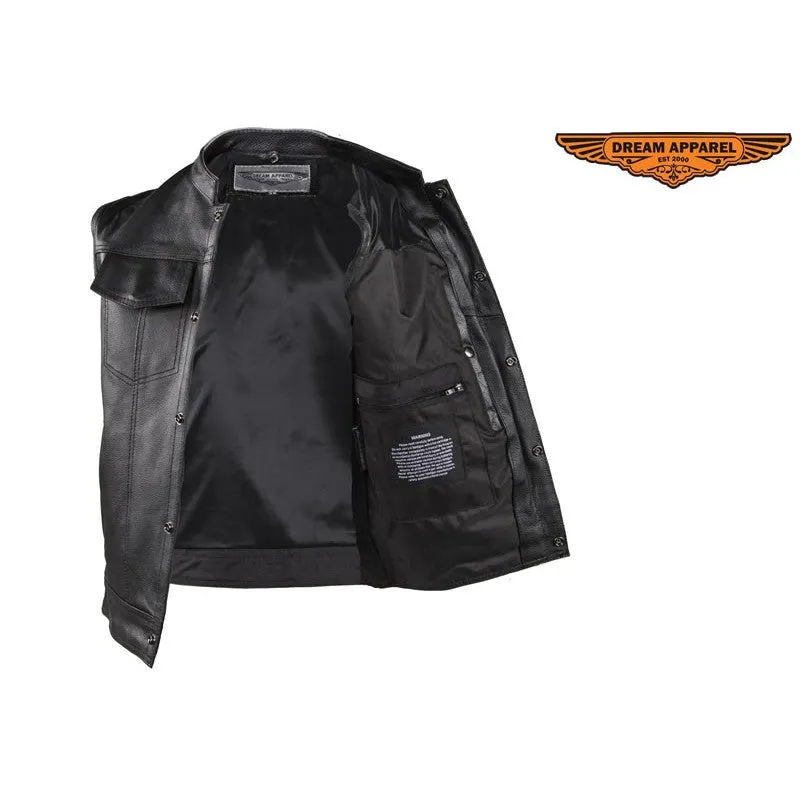 Motorcycle Club Vest With Gun Pocket