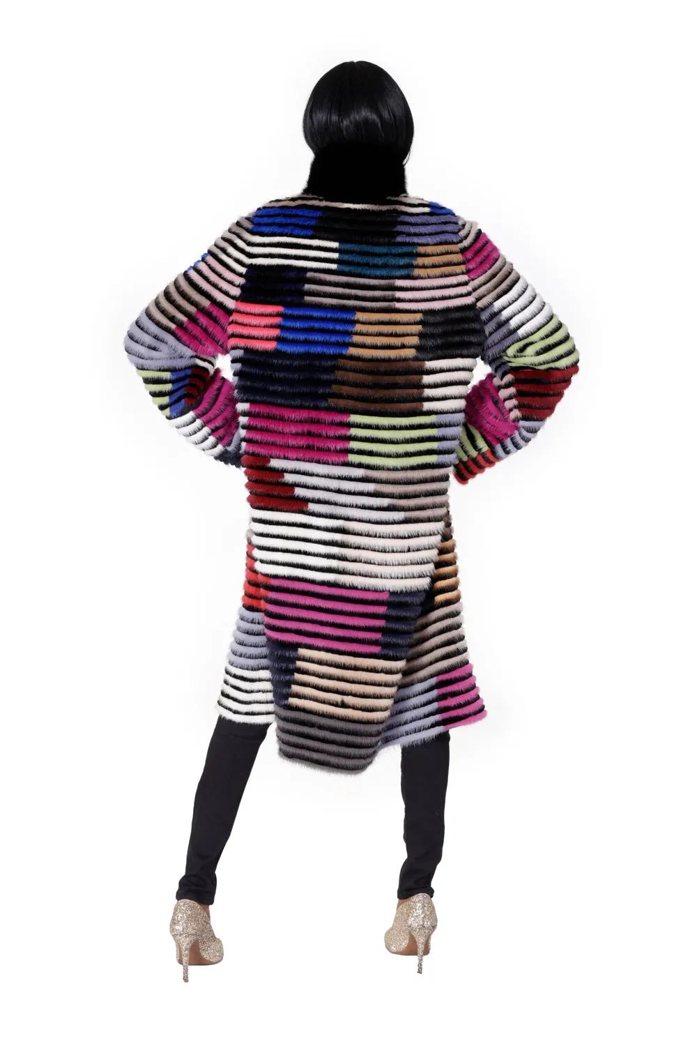 Multi Color Mink Coat