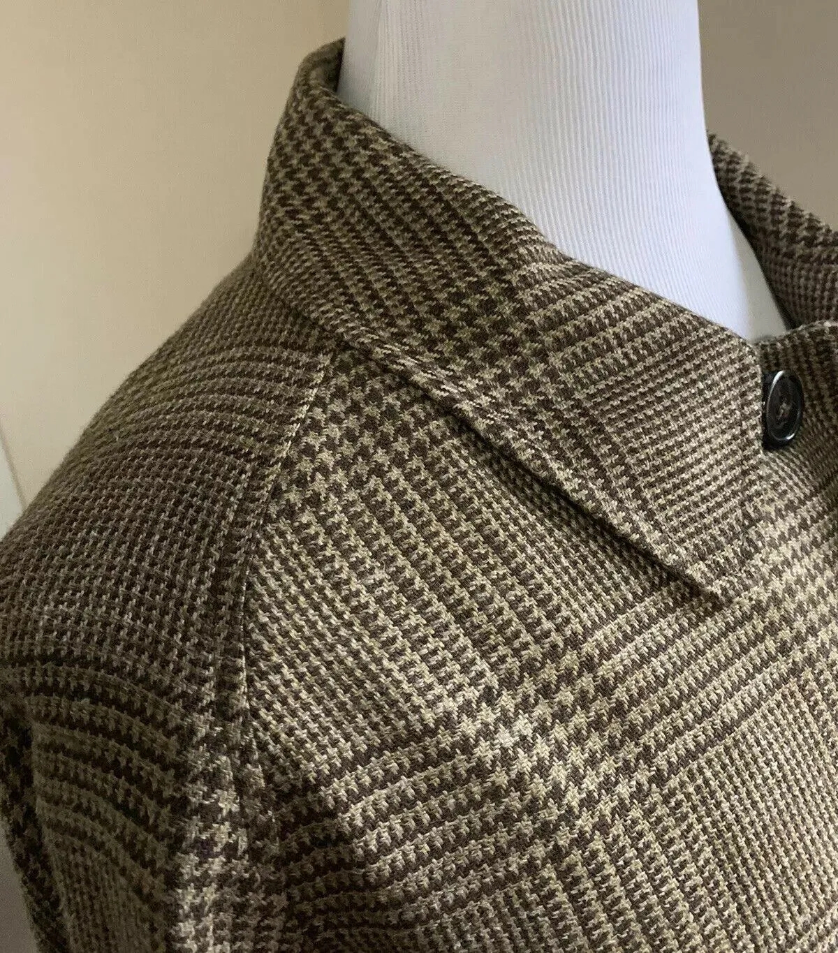 New$1195 Polo Ralph Lauren Men Linen/Silk Coat Trench Coat Brown 44L US