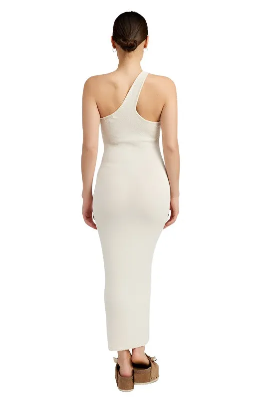ONE SHOULDER MAXI DRESS
