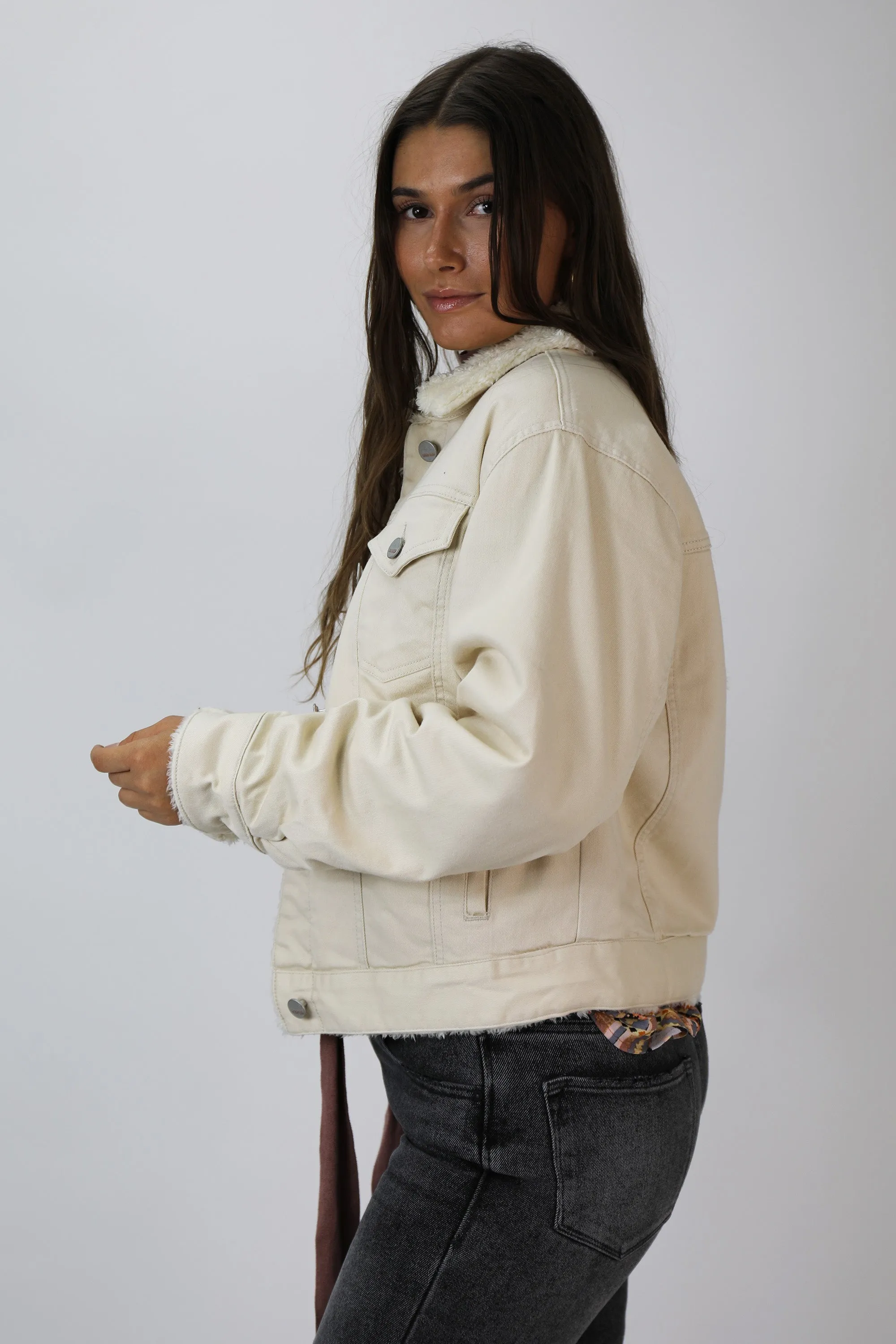 OWEN CROPPED VANILLA ICE JACKET