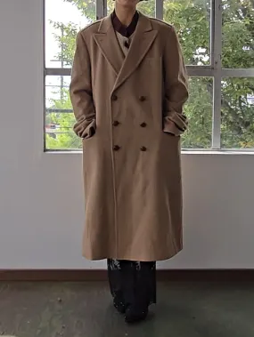Sand Wool Trench Coat (L)