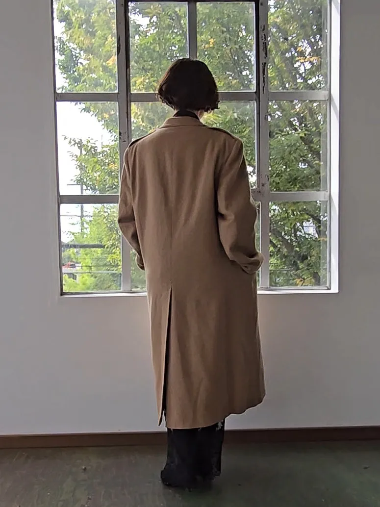 Sand Wool Trench Coat (L)