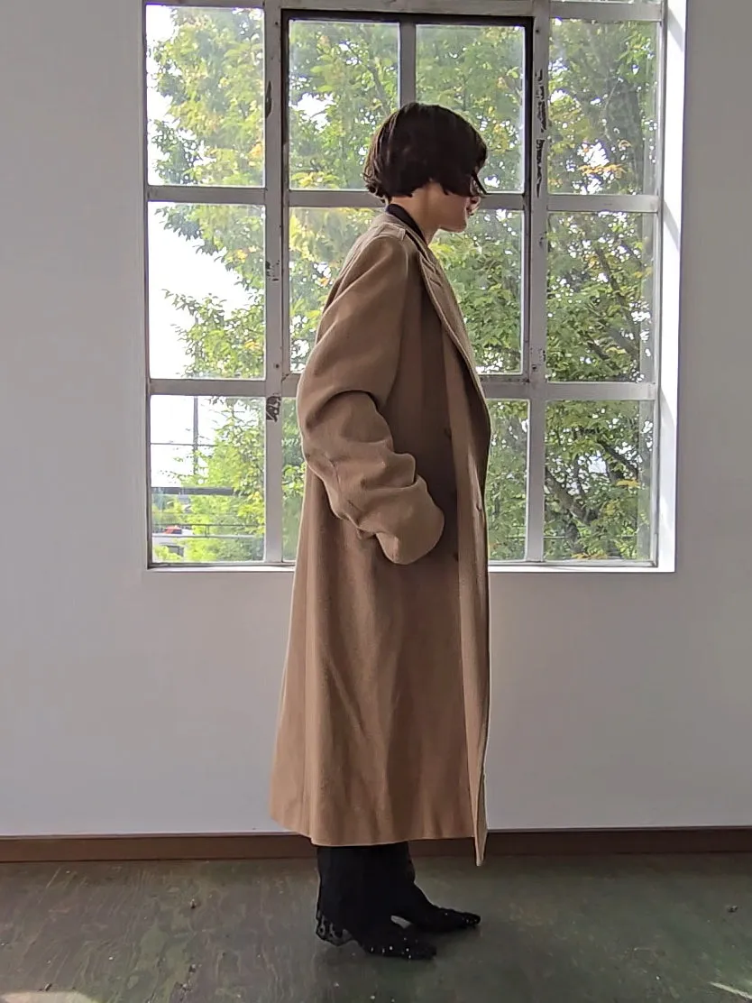 Sand Wool Trench Coat (L)