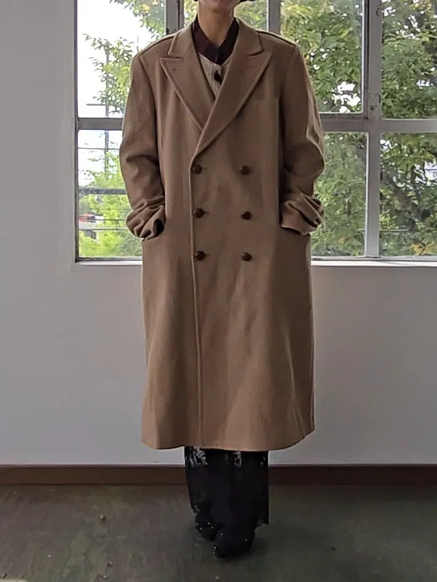 Sand Wool Trench Coat (L)