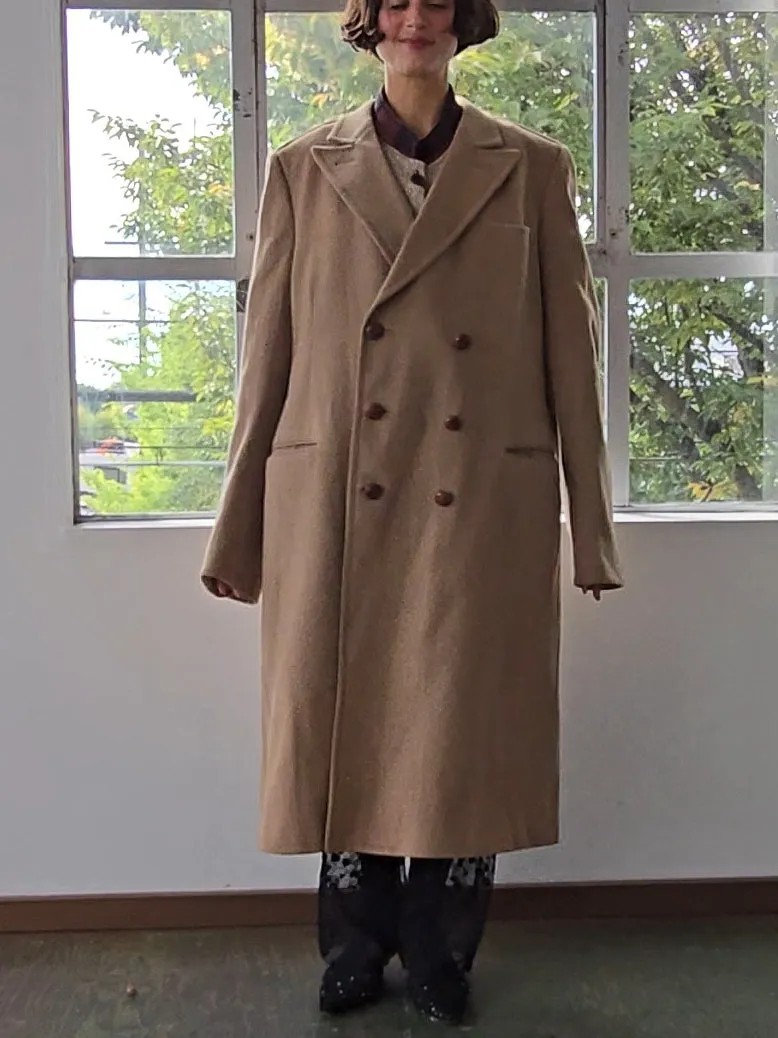 Sand Wool Trench Coat (L)