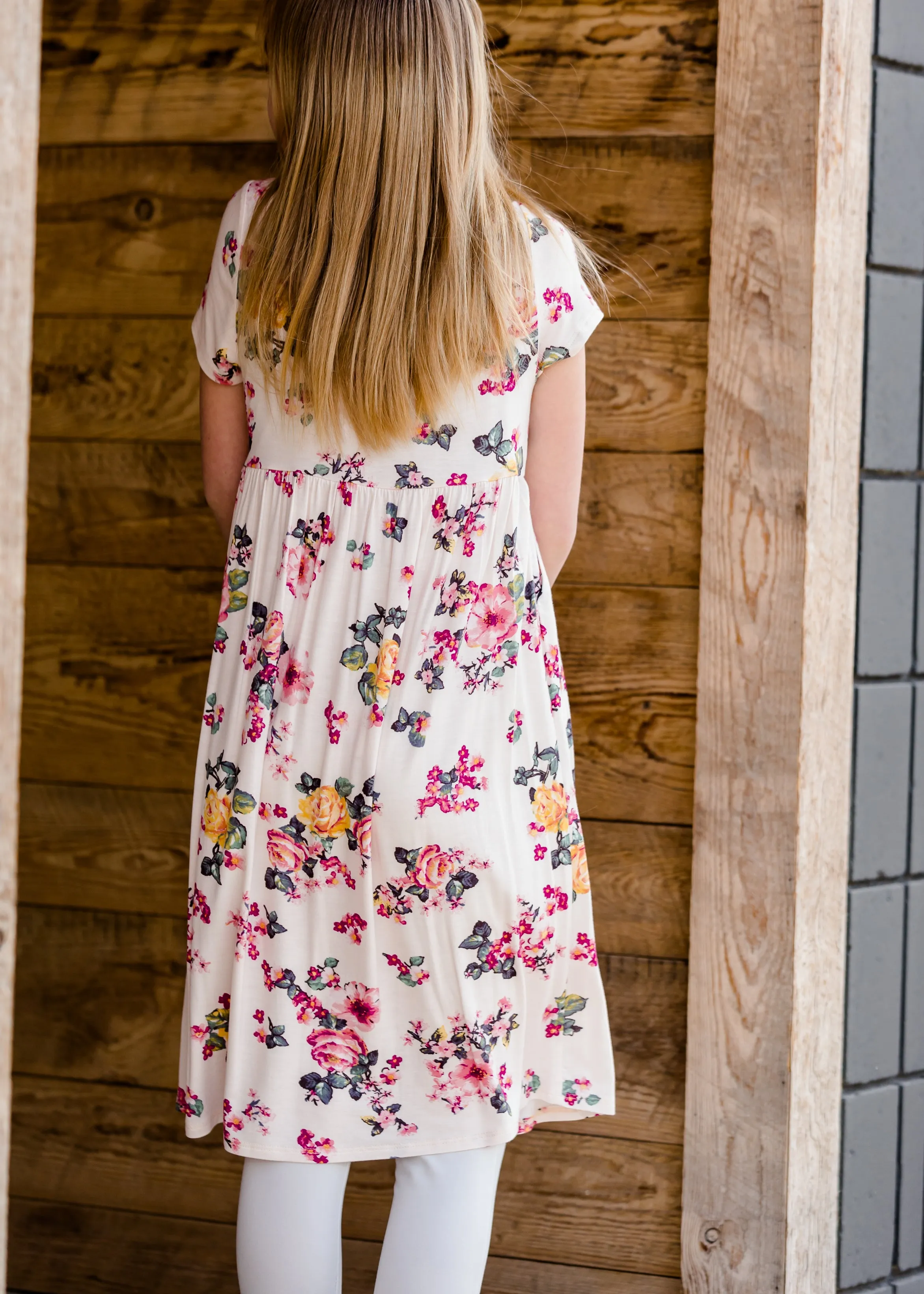 Short Sleeve Floral Maxi Dress - FINAL SALE