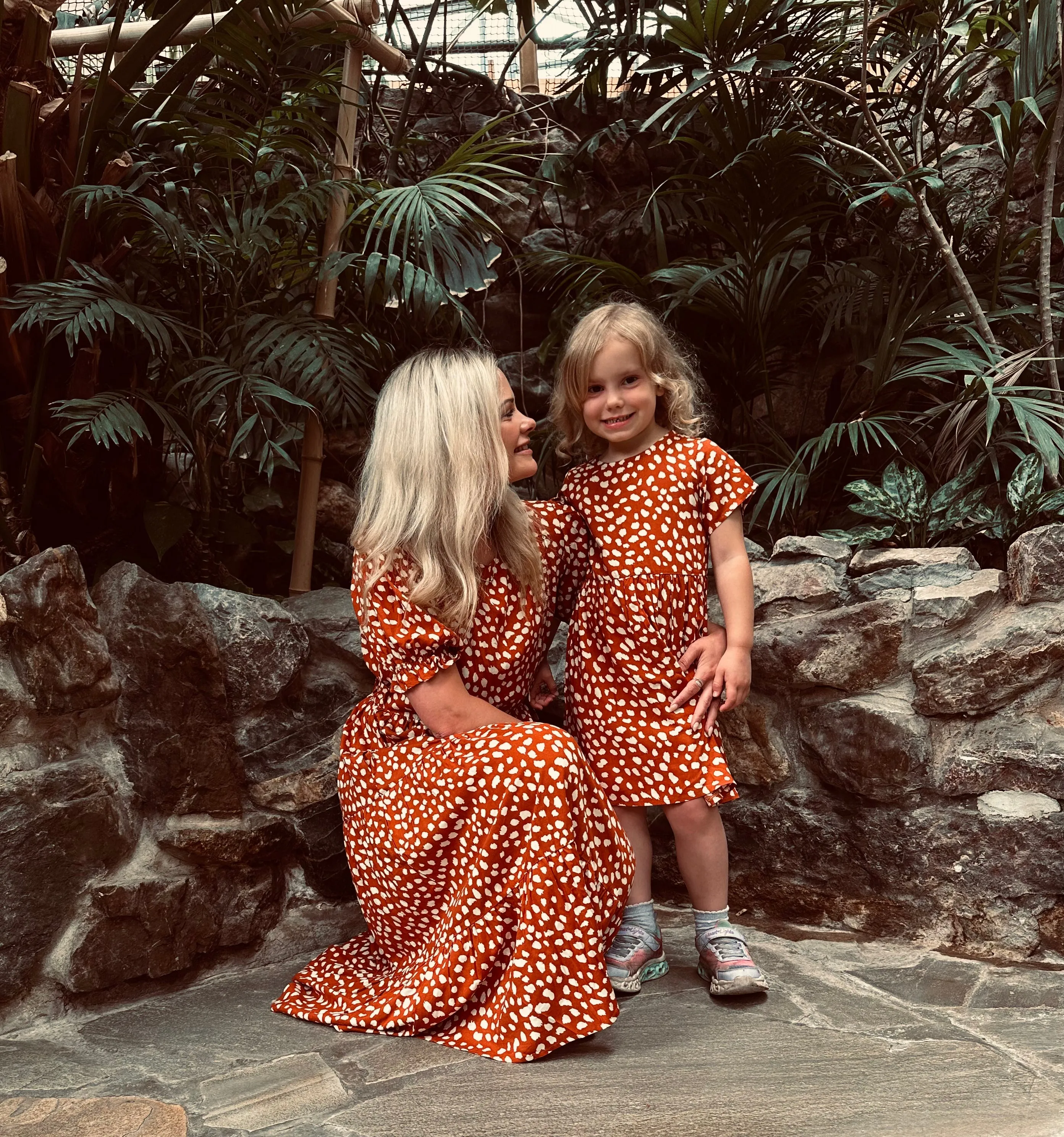 The Frankie Nursing Smock Dress - Sunset Savannah