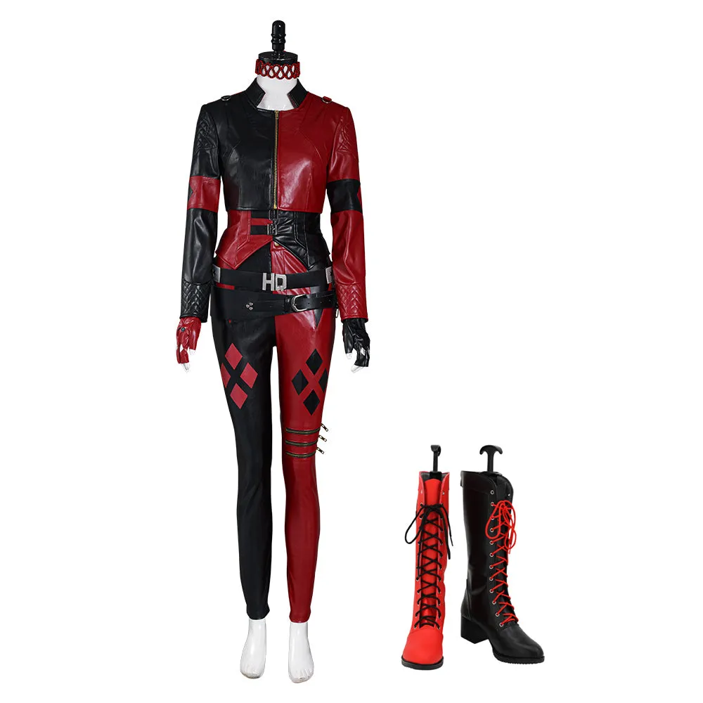 The Suicide Squad 2021 Harley Quinn Vest Pants Outfits Halloween Carnival Suit Cosplay Costume