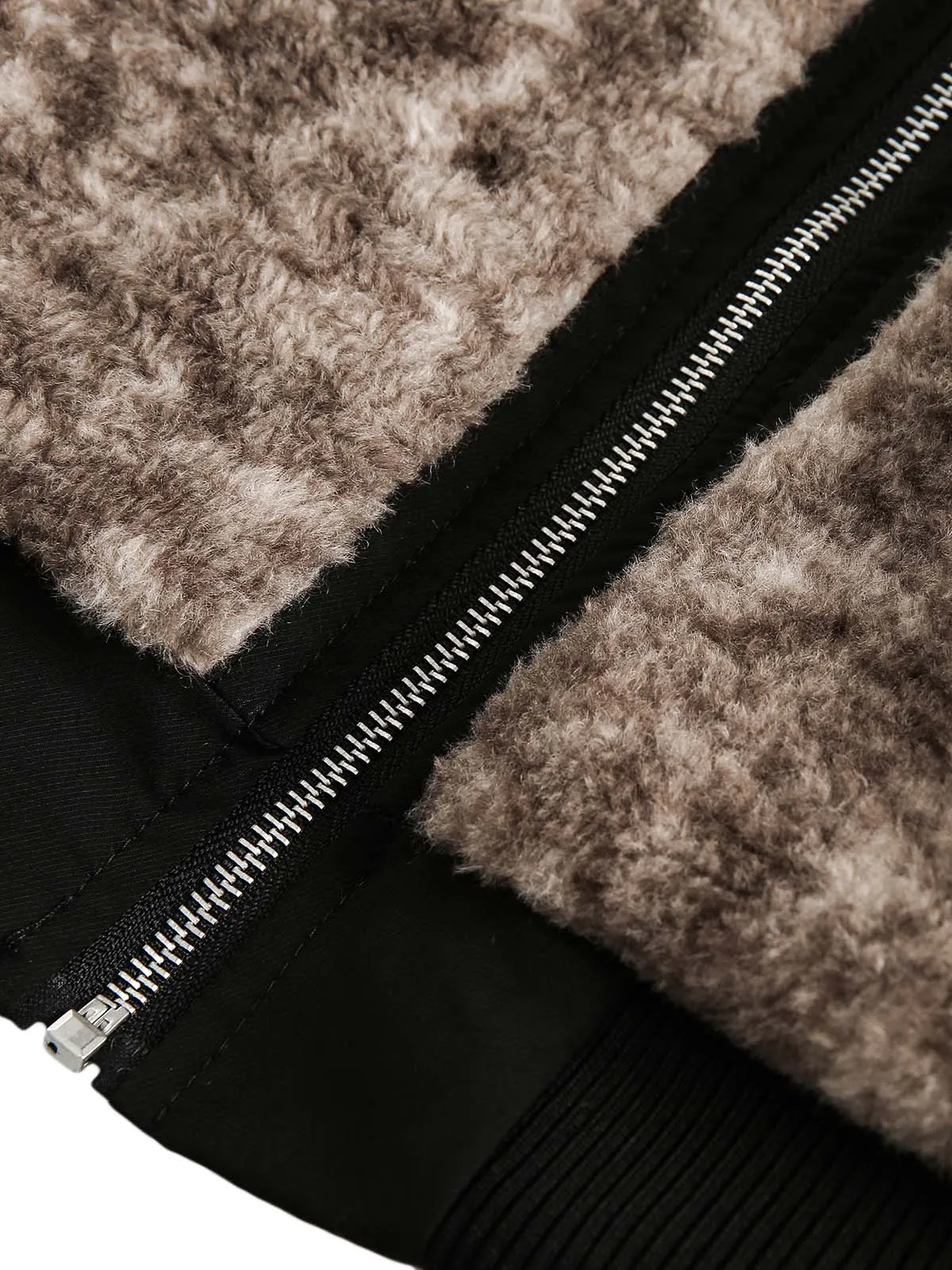 Thesupermade Reversible Sherpa Cheetah Jacket