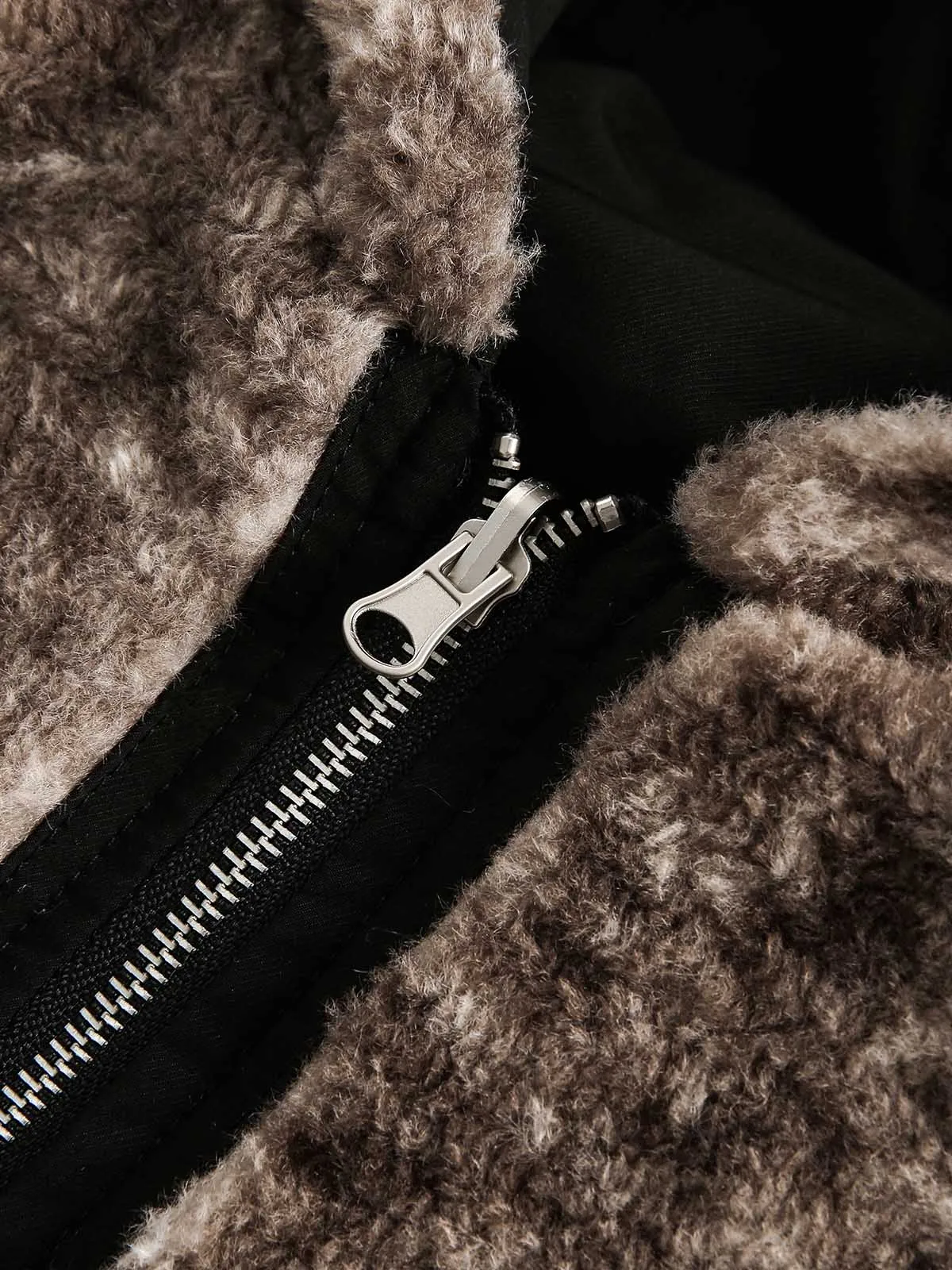 Thesupermade Reversible Sherpa Cheetah Jacket