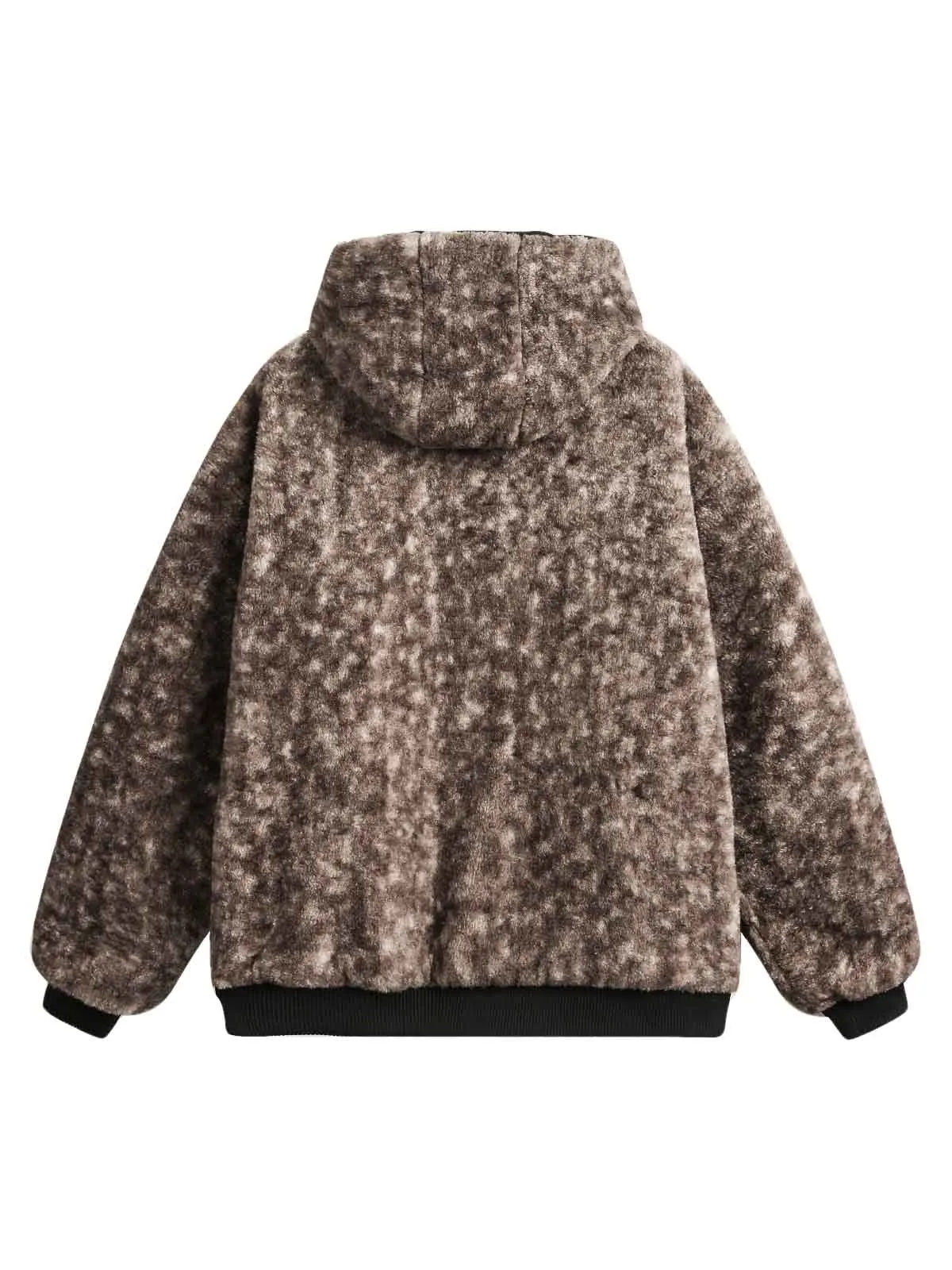 Thesupermade Reversible Sherpa Cheetah Jacket