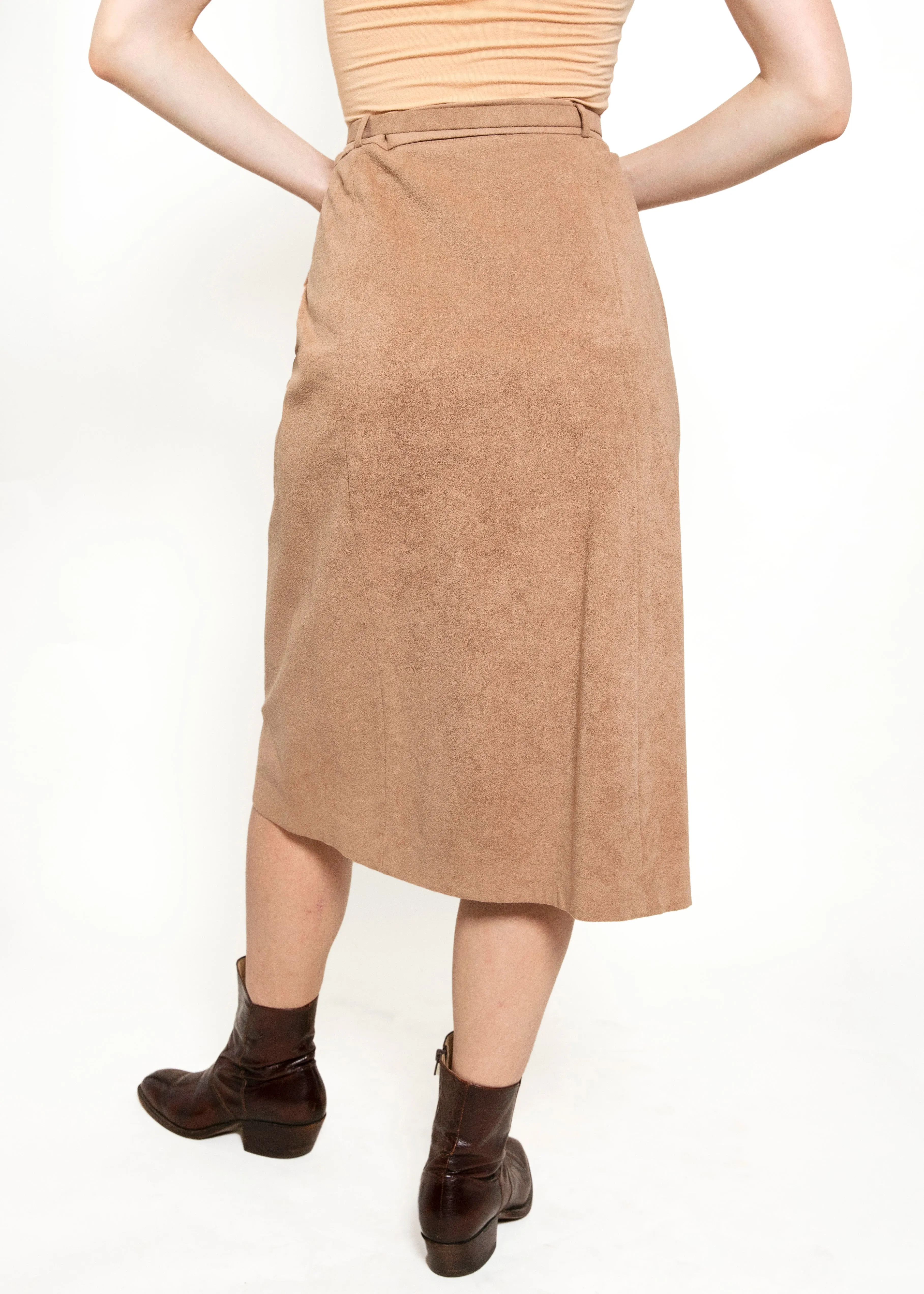 Ultrasuede Skirt & Trench Set