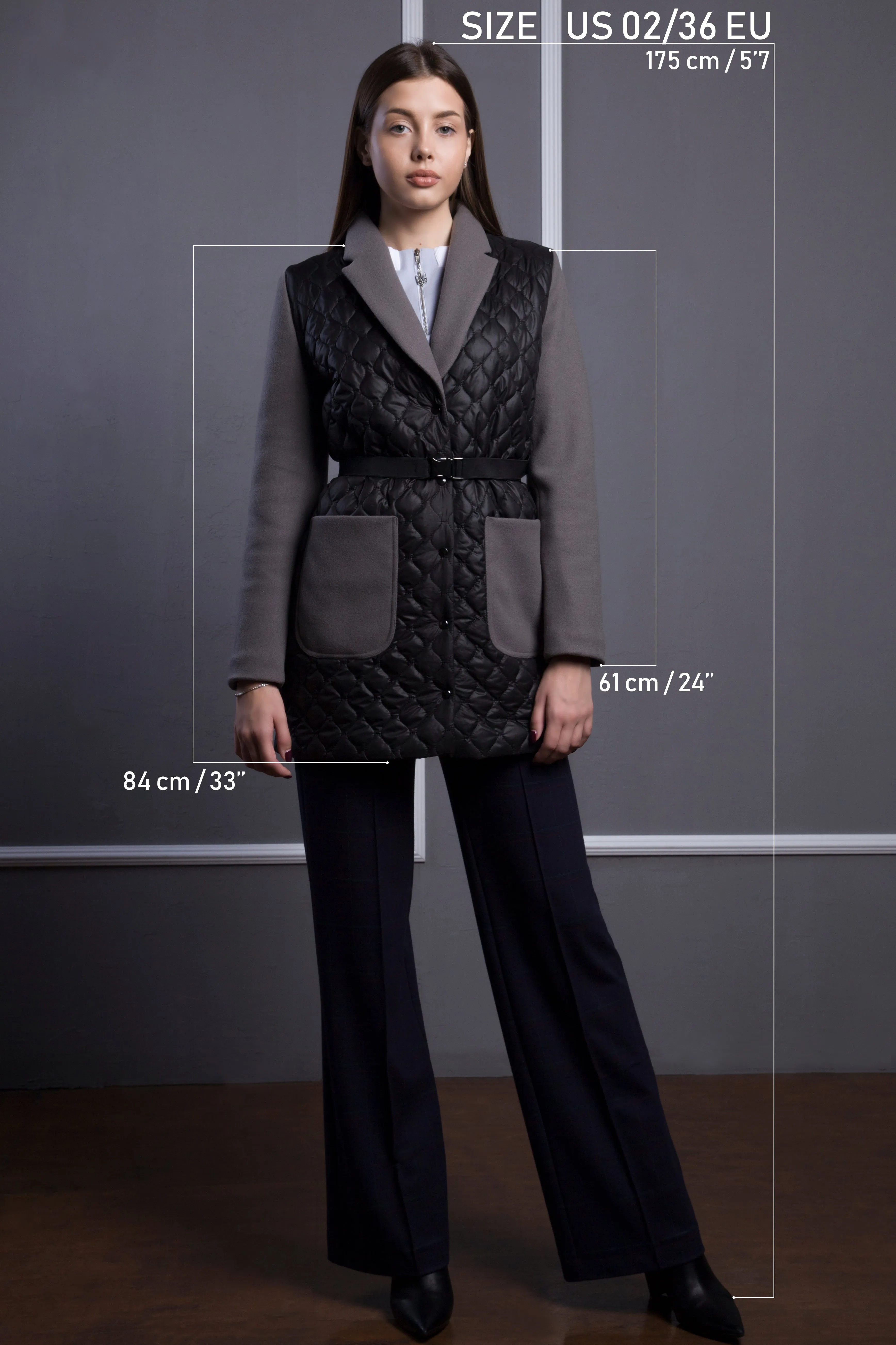Winter quilted jacket