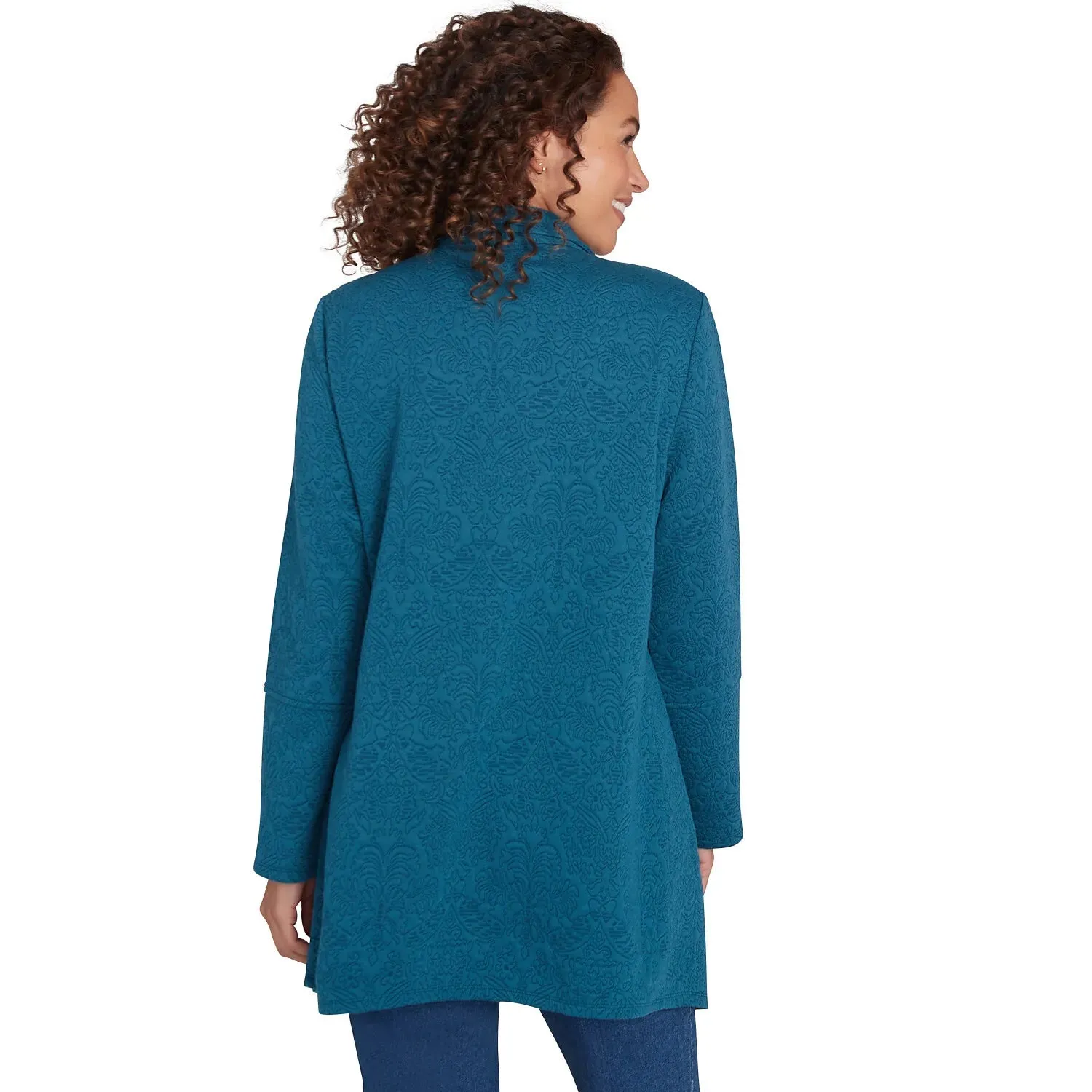 Winter Scroll Quilted Knit Jacket Adriate - Ruby Rd
